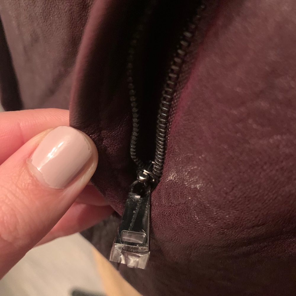 Vince Rib Panel Leather Jacket - image 7